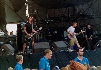 Live performance of Foo Fighters