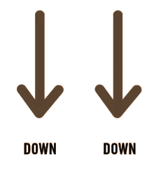 Downstroke strumming