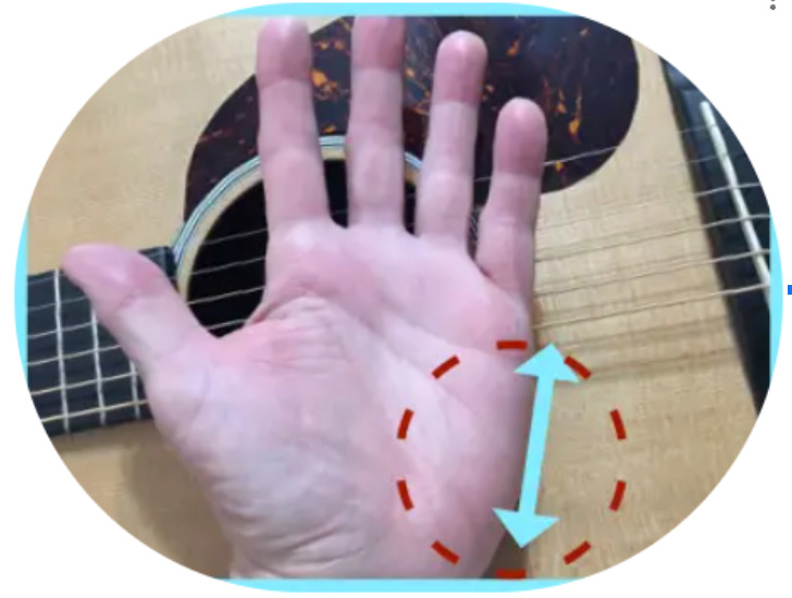 Palm muting technique